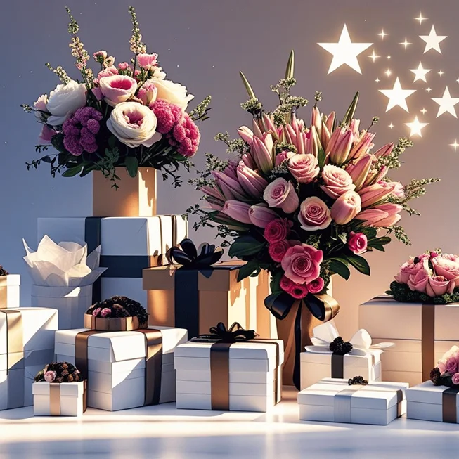 أيقونة فئة ورود وهدايا